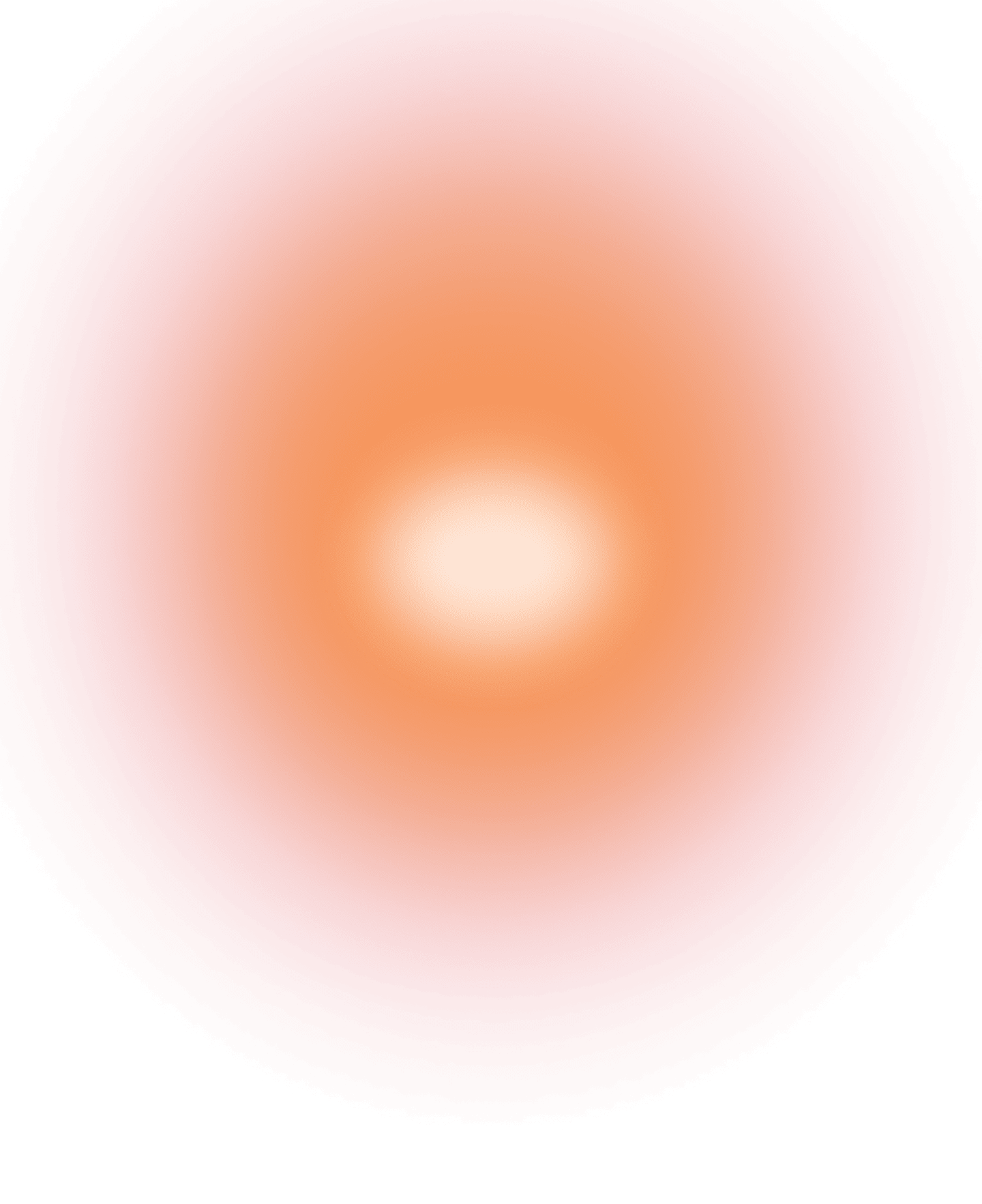 Abstract gradient background featuring a warm color palette of orange and pink hues, creating a soft, glowing effect at the center. Ideal for use in design projects, digital art, or as a backdrop for promotional materials.